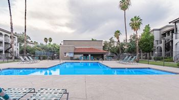 Canyon oaks pool view with nice relaxation areas
